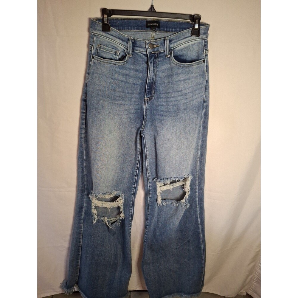 POISON MUSHROOM High Waist Straight Leg Distressed Jeans Size 27